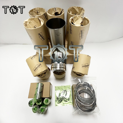 Bộ phận động cơ máy đào Doosan DH300-5 DH300-7 DH370-7 Bộ lót xi lanh Piston Ring Liner Set