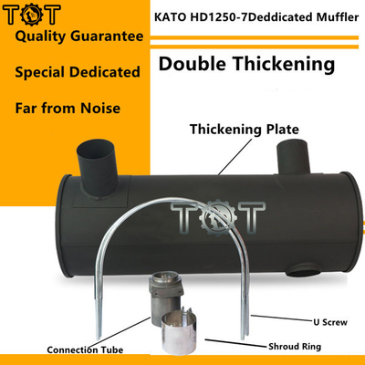KATO HD1250-7 6D22T Bộ giảm thanh xả động cơ máy xúc ODM